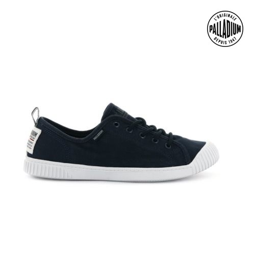 Baskets Palladium Easy Dentelle Tela Low Tops Femme Noir | FR IXF230K